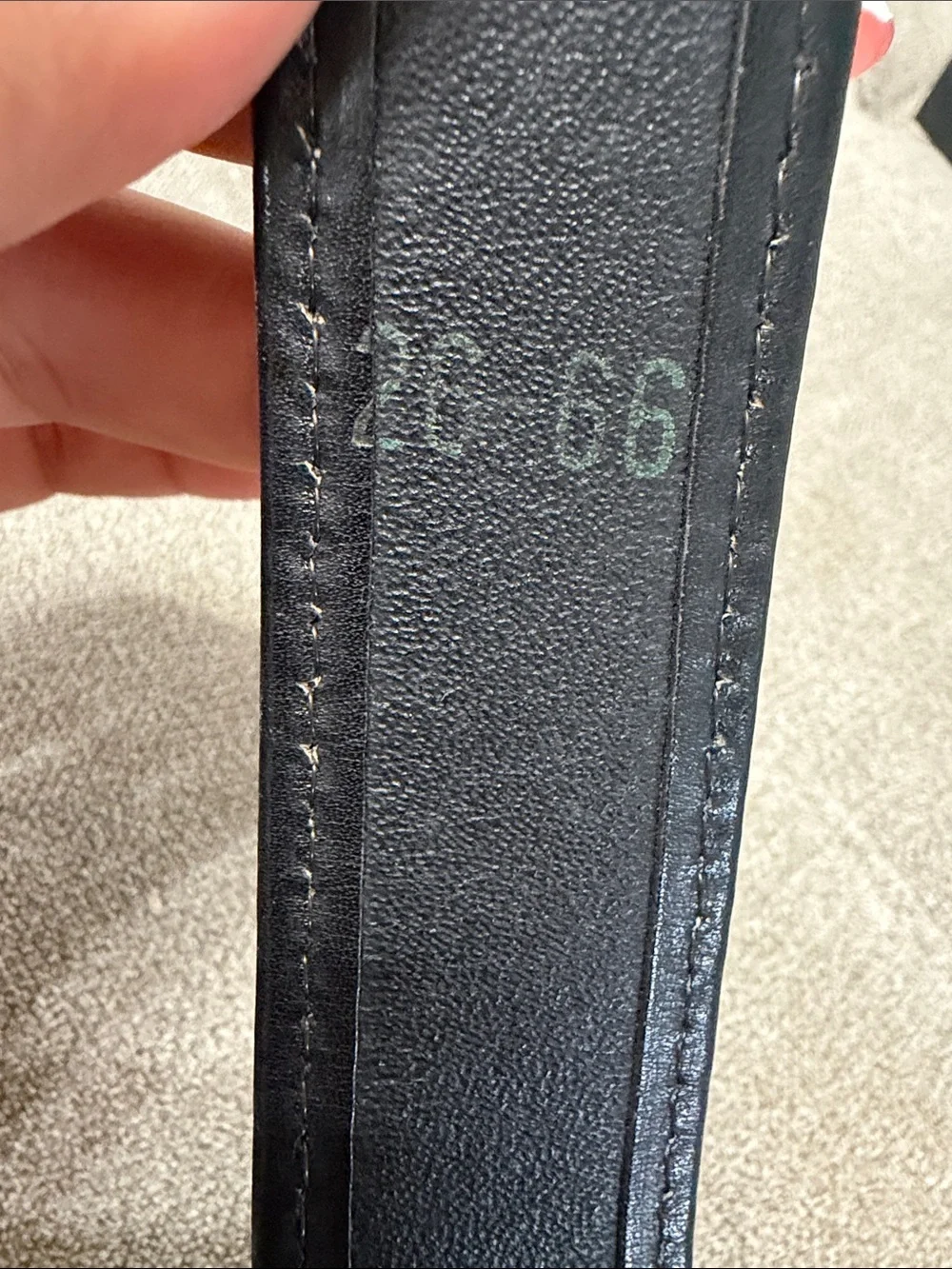 Celine Black Leather Belt with Gold Horse-and-Carriage Buckle